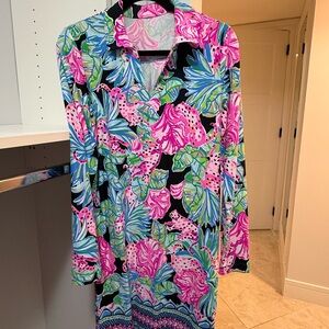 Lilly Pulitzer Vibrant Floral Midi Dress